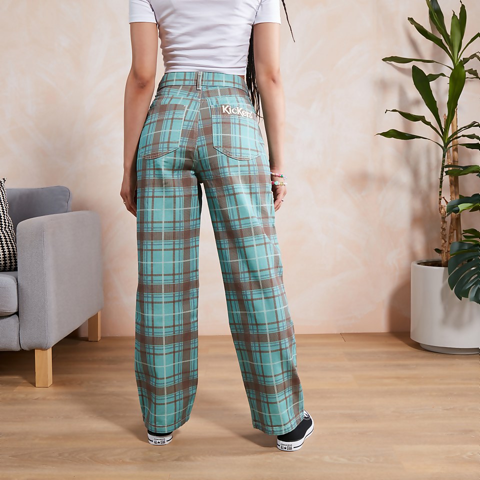 Women's Check Drill Trouser Multi