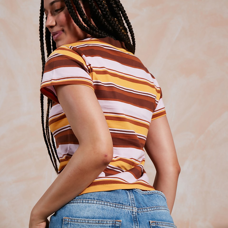 Women's Stripe Ringer Tee Multi