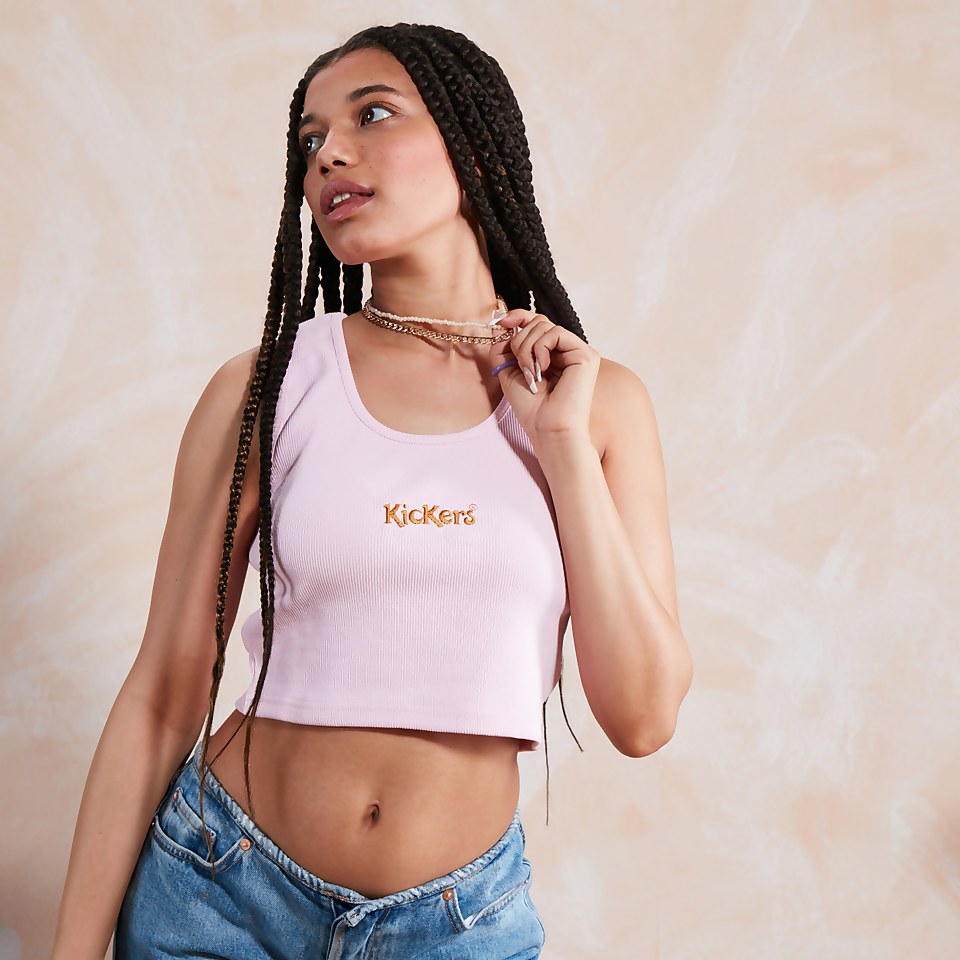 Women's Cropped Vest Pink