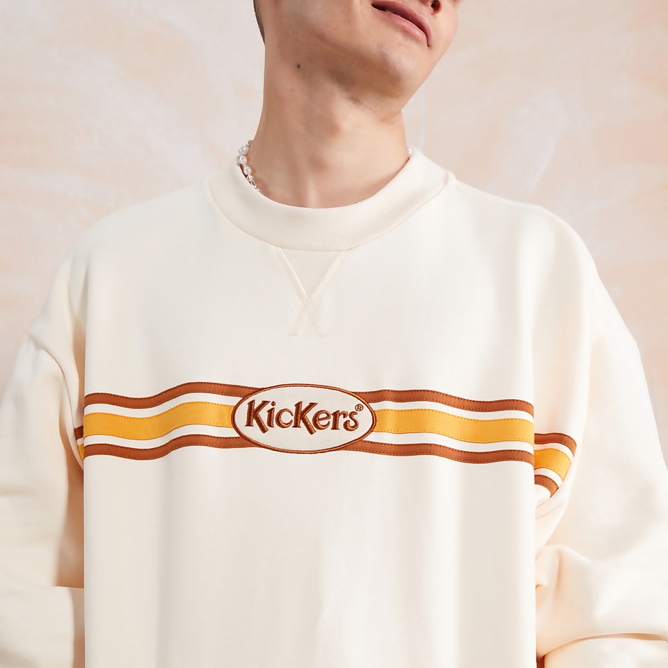 Men's Chest Logo Sweatshirt Ecru