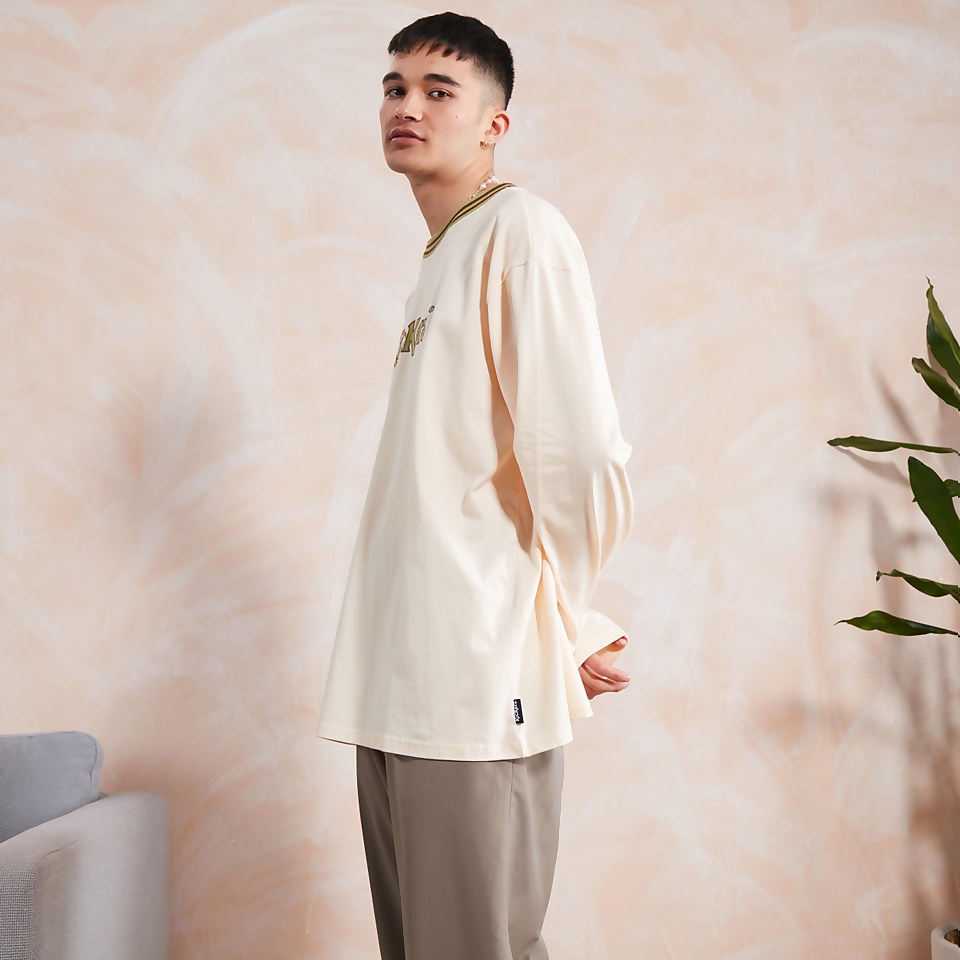 Men's Long-sleeved Tee Beige