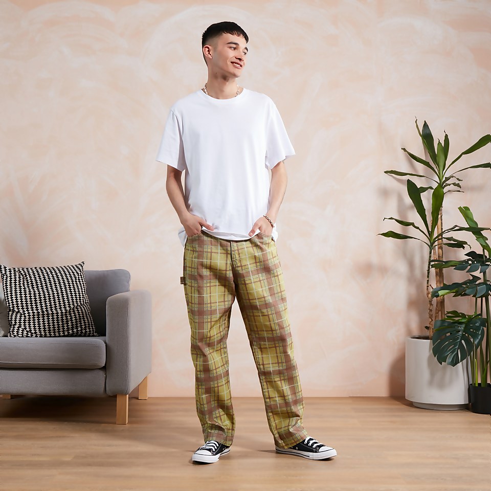Men's Check Drill Trouser Multi