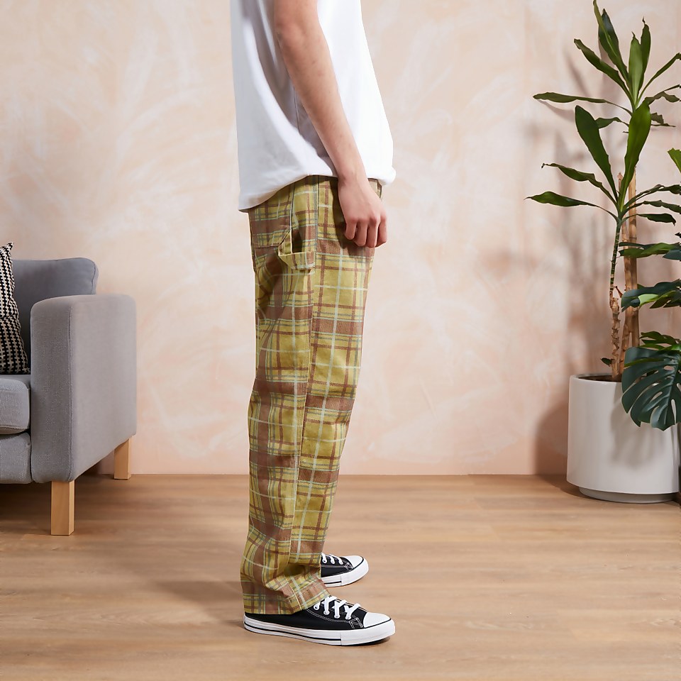 Men's Check Drill Trouser Multi