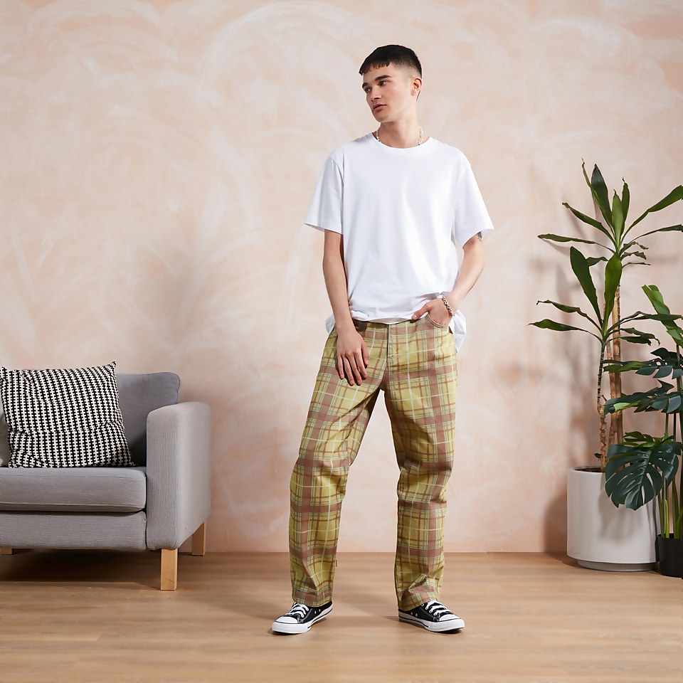Men's Check Drill Trouser Multi