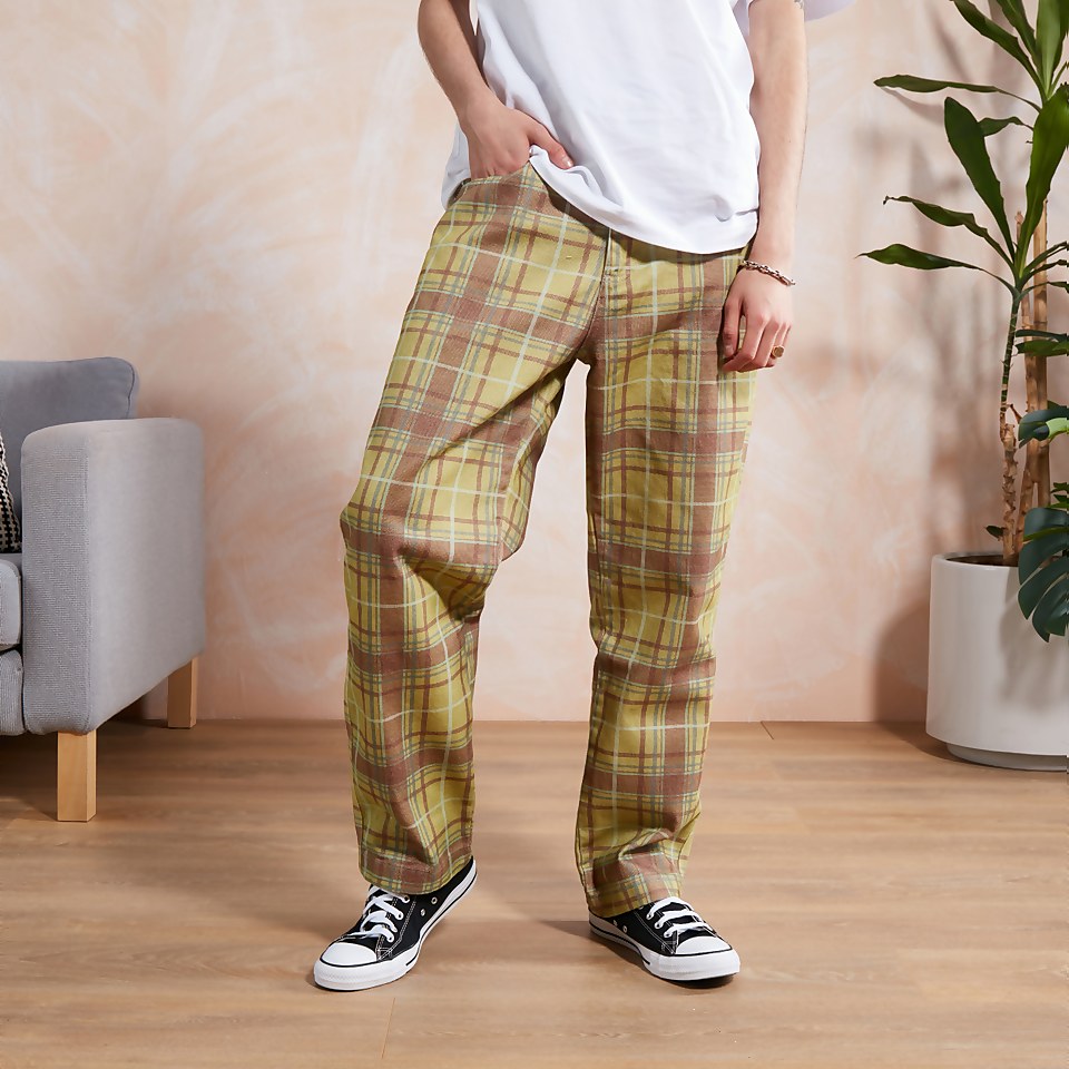 Men's Check Drill Trouser Multi