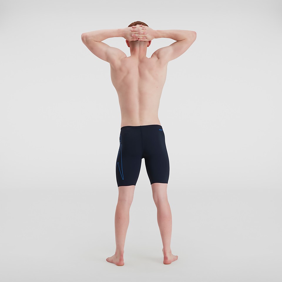 Herren Boom Logo Placement Schwimmhose in Marineblau