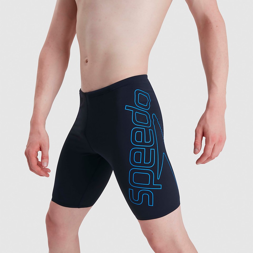 Herren Boom Logo Placement Schwimmhose in Marineblau