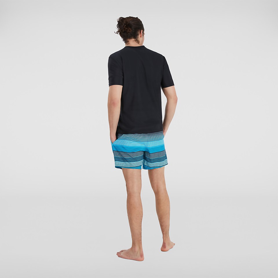 Men's Sun Protection T-Shirt Black/Blue