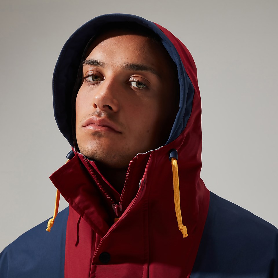 Unisex Tempest 89 Waterproof Jacket - Dark Red / Dark Blue