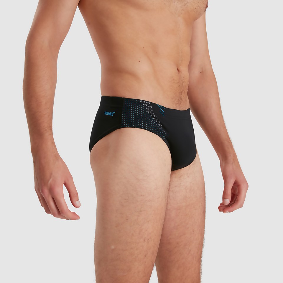 Men's Tech Panel 7cm Brief Black/Blue