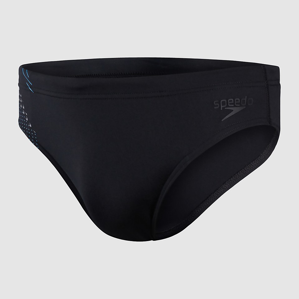 Men's Tech Panel 7cm Brief Black/Blue