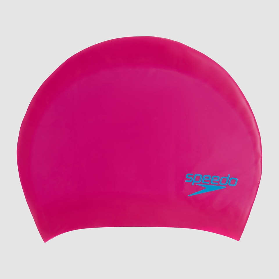 Bonnet Junior pour cheveux longs rose/bleu