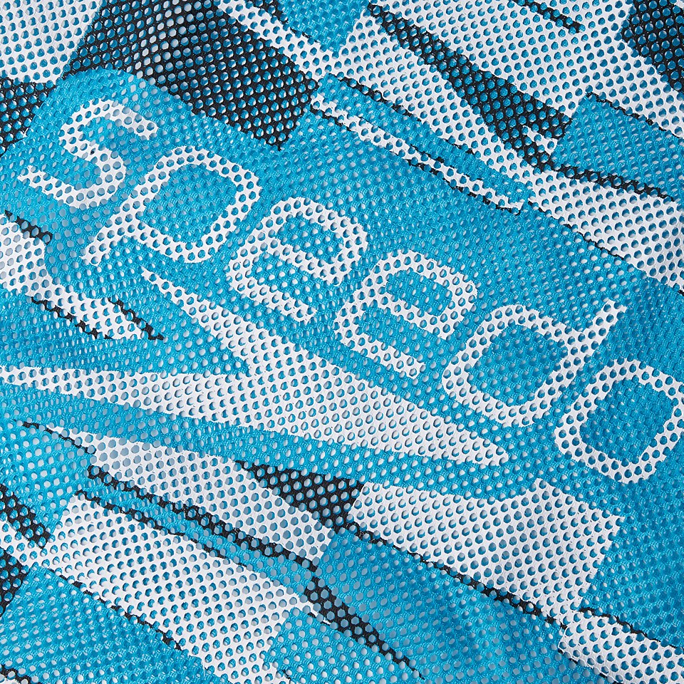 Unisex Printed Mesh Bag Blue/Black