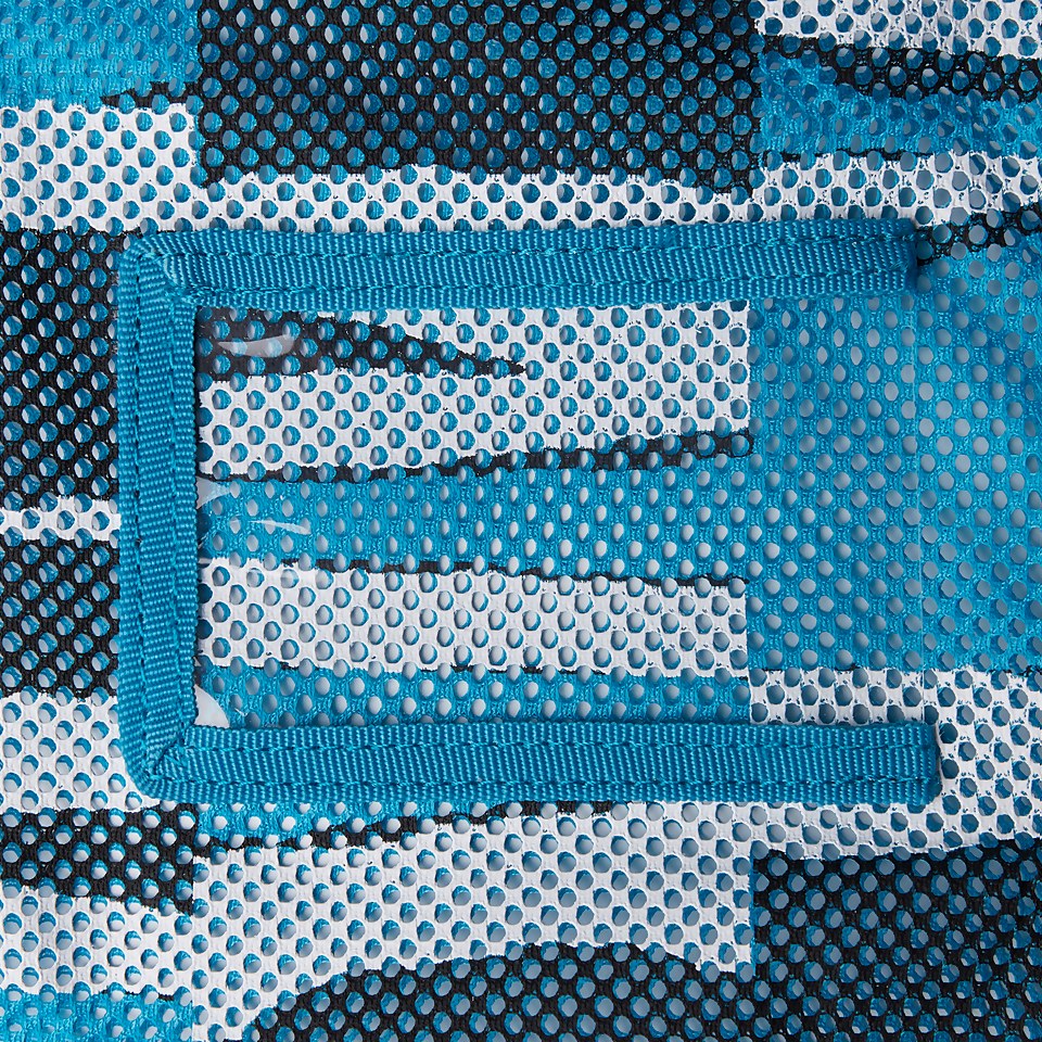 Unisex Printed Mesh Bag Blue/Black