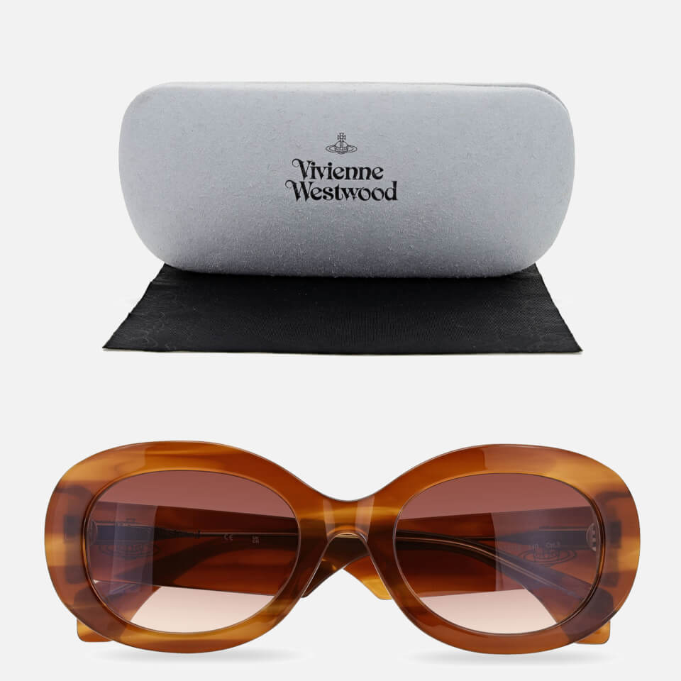 Vivienne Westwood Women's Round Acetate Sunglasses - Tortoise