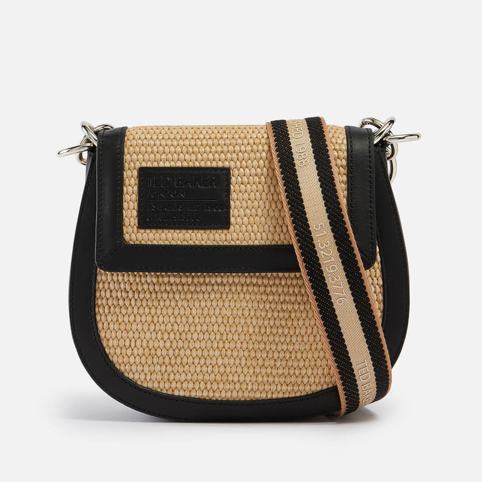 Ted Baker Staceli Raffia and Leather Cross Body Bag