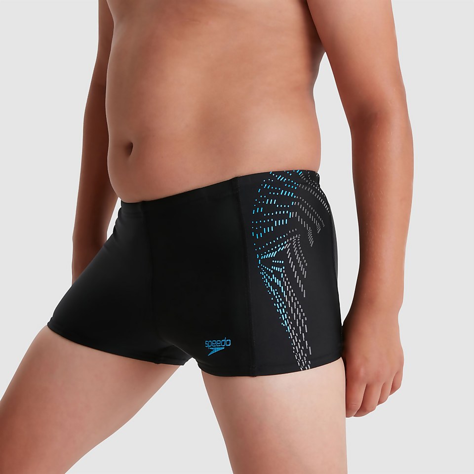 Boxer de bain Garçon Placement noir/bleu