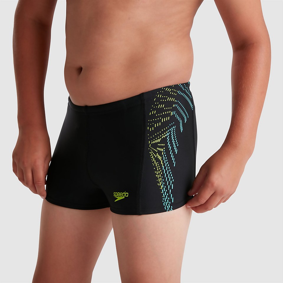 Boys' Placement Aquashort Black/Green