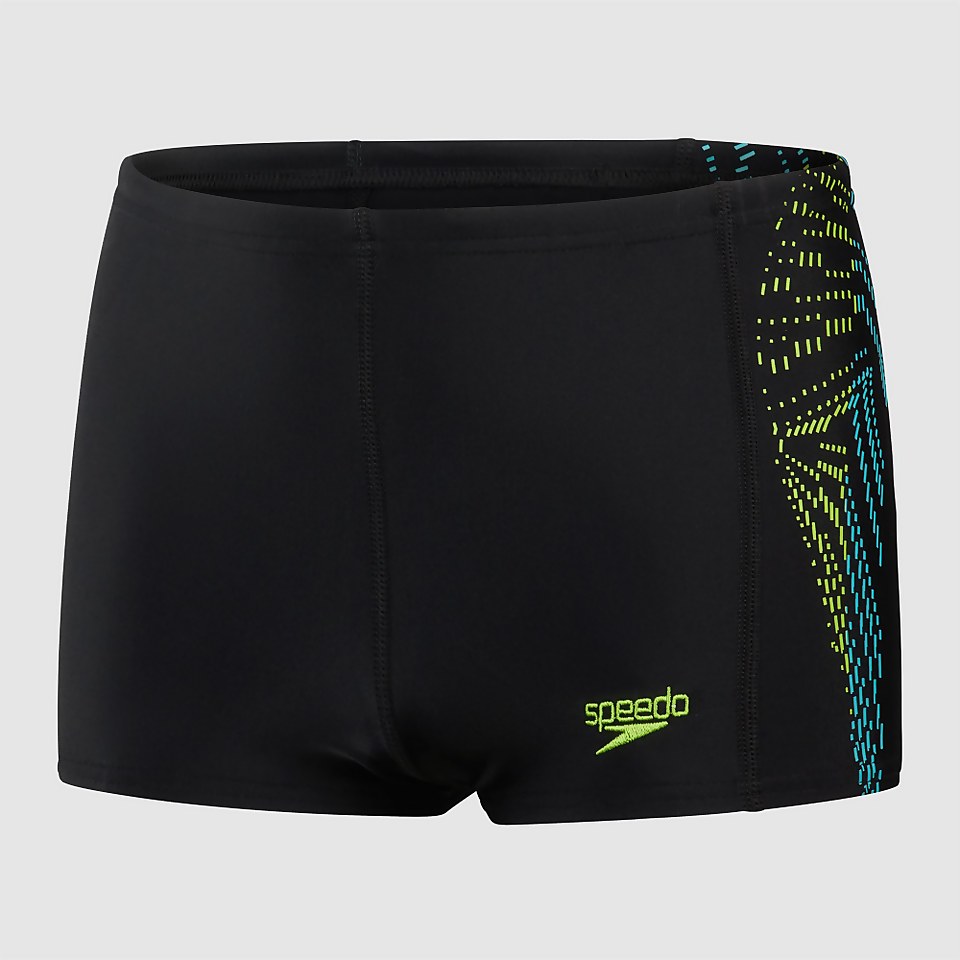 Boys' Placement Aquashort Black/Green
