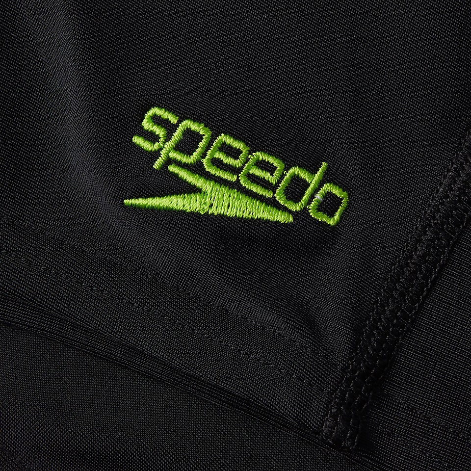 Boys' Placement Aquashort Black/Green