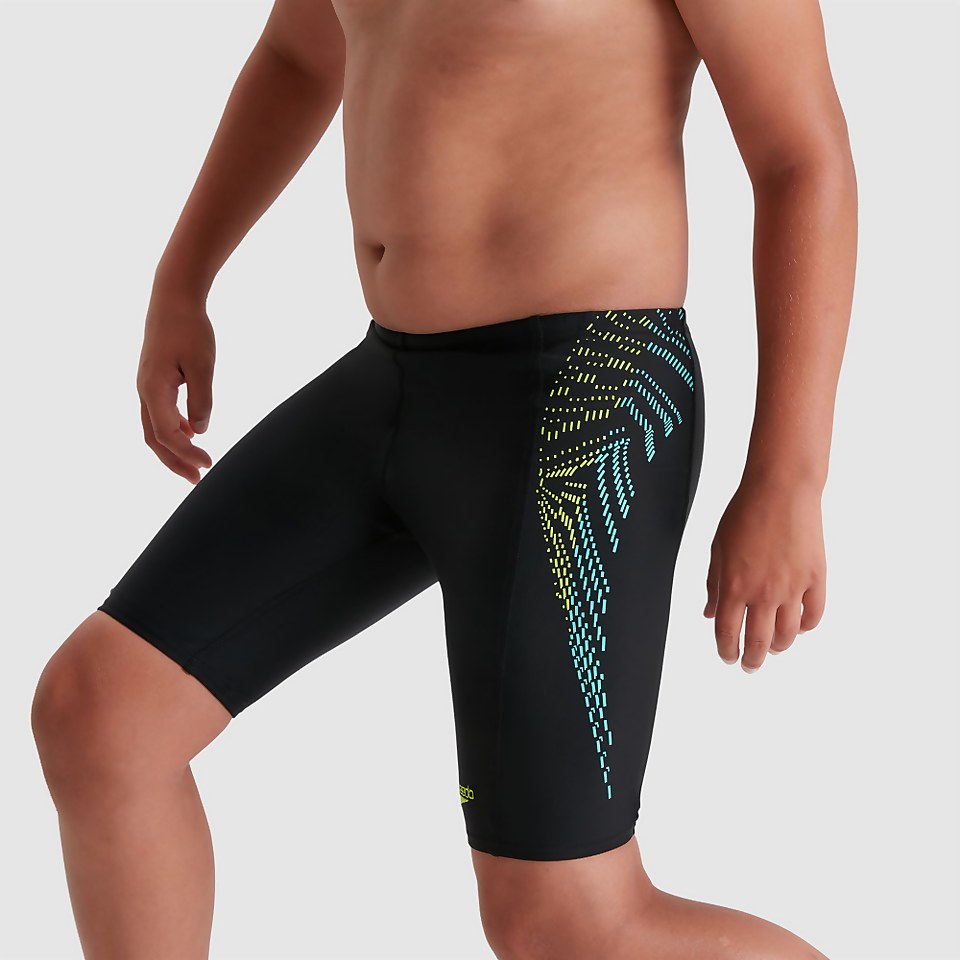 Boys' Placement Jammer Black/Green