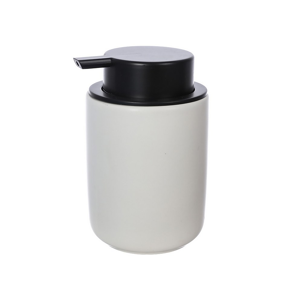 Ceramic Soap Dispenser - Monochrome