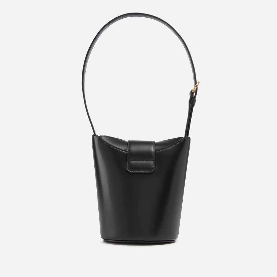 Salvatore Ferragamo Trifolio Leather Bucket Bag
