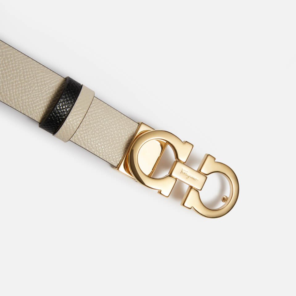 Salvatore Ferragamo Women's Gancini Reversible Belt 25mm