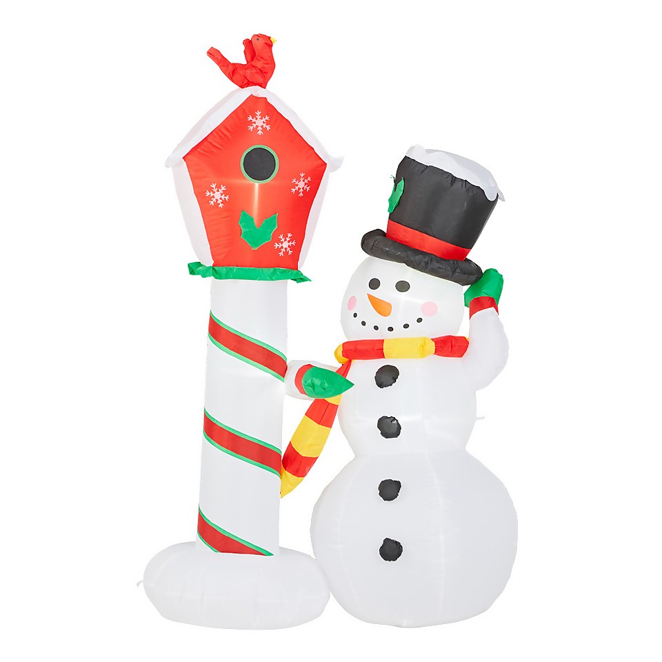 6ft Snowman with Lamp Christmas Inflatable