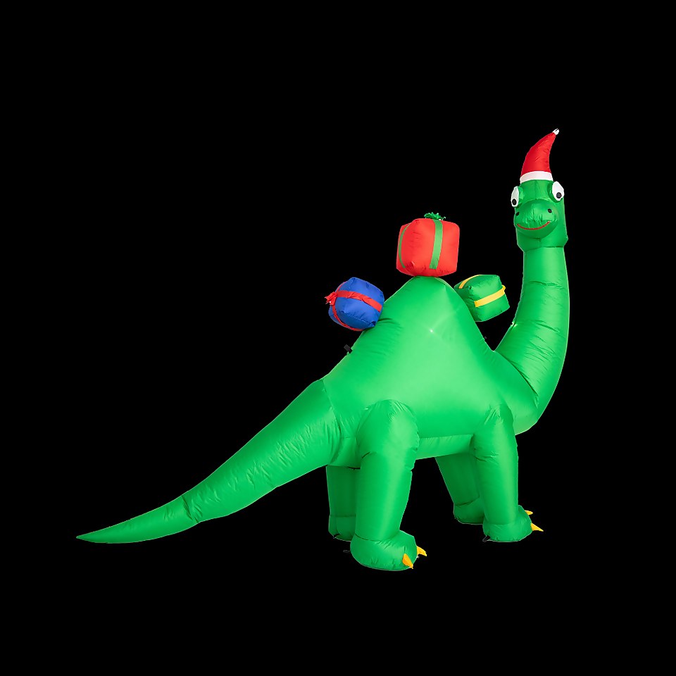 7ft Large Dinosaur Christmas Inflatable