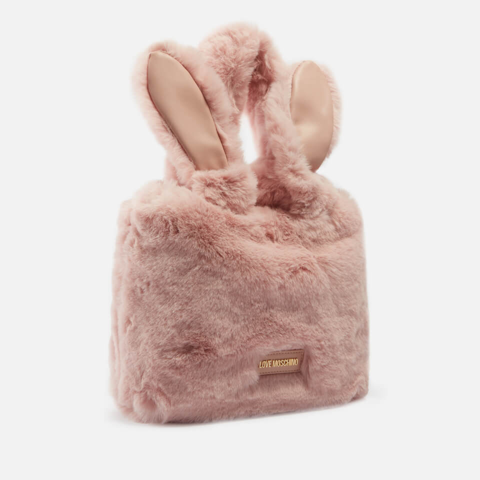Love Moschino Bunny Faux Fur Tote Bag