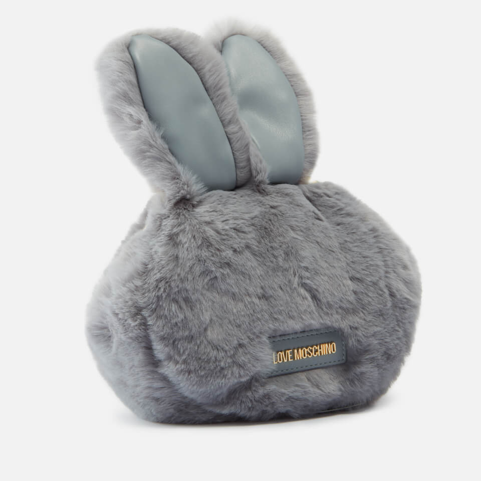 Love Moschino Bunny Faux Fur Cross Body Bag