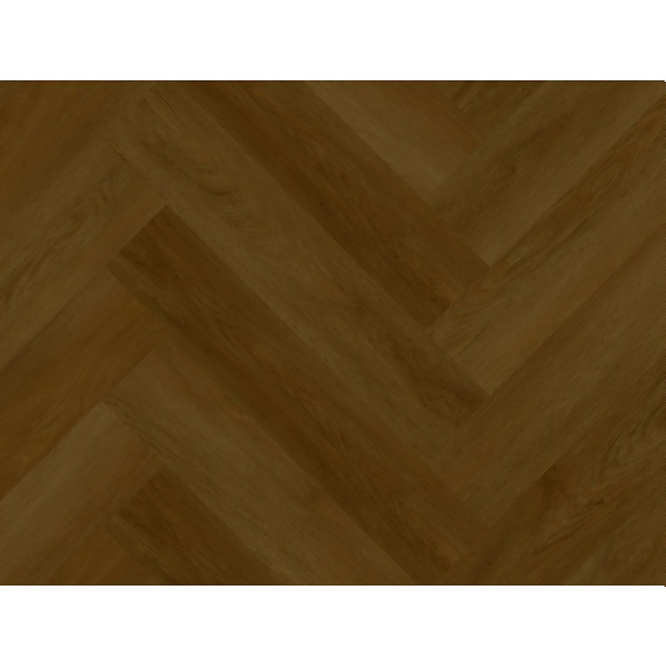 Kraus Rigid Core Herringbone Luxury Vinyl Floor Tile - Aversley Oak