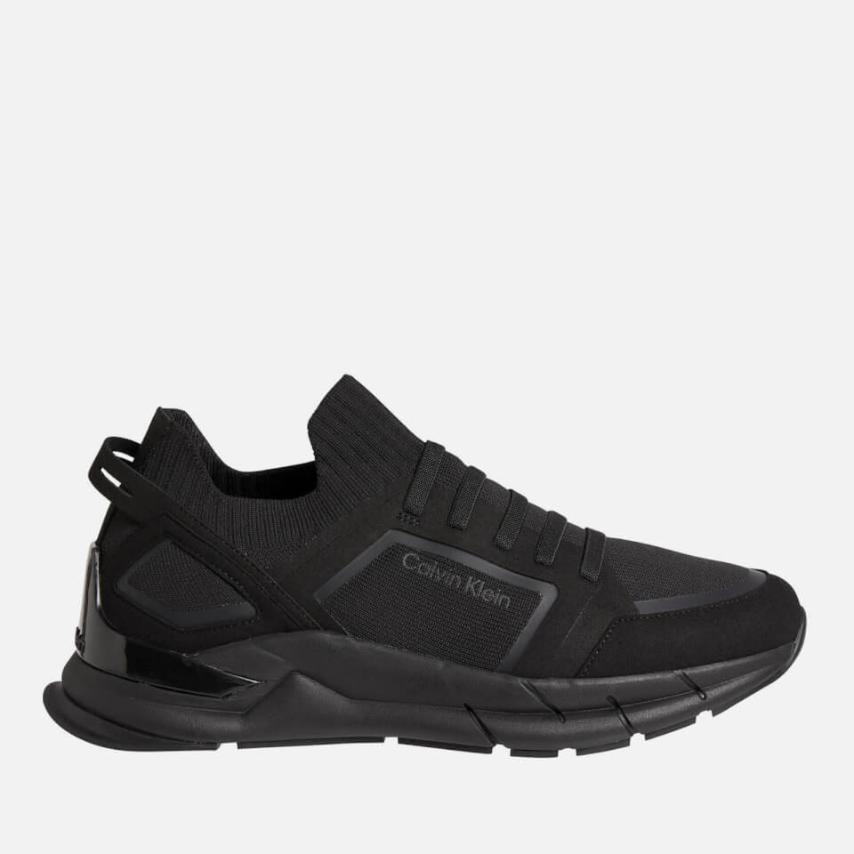 Knitted outlet runner trainers