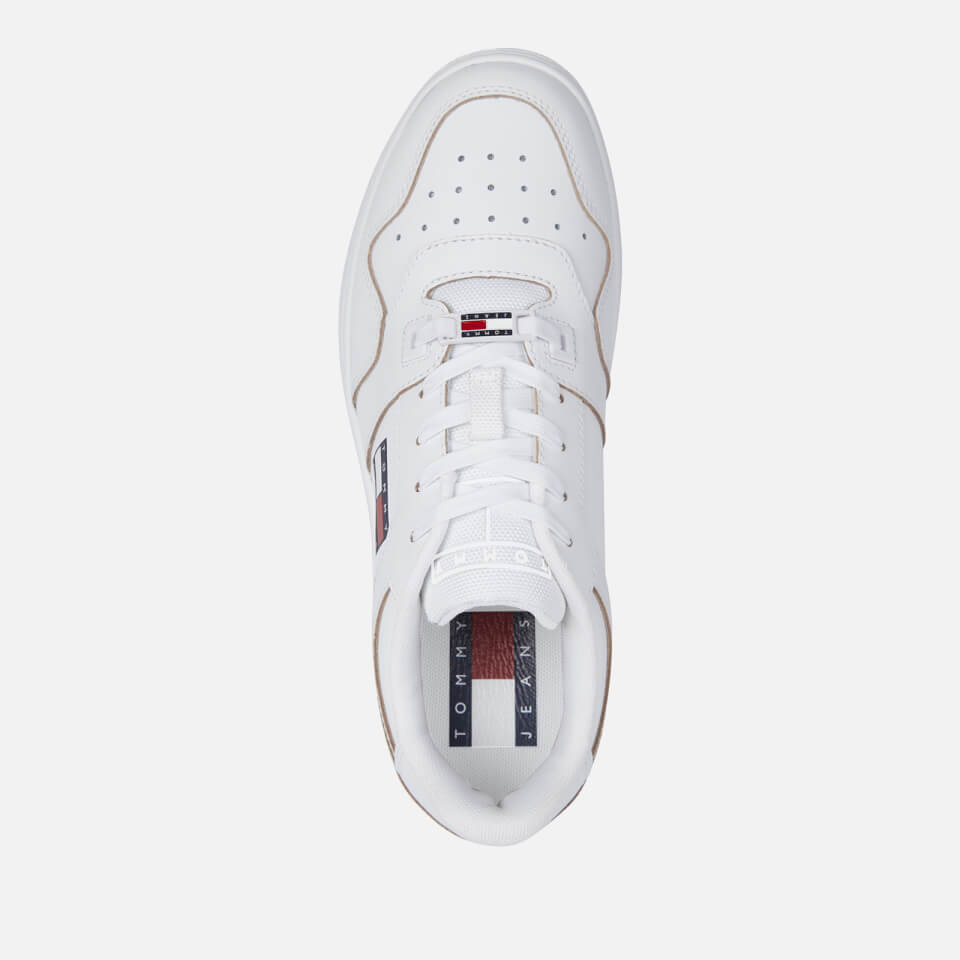 Tommy Jeans Etch Basked Leather Trainers
