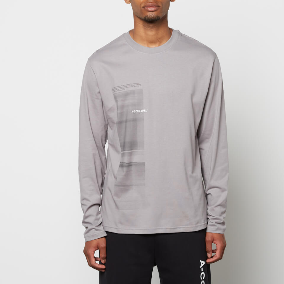 A-COLD-WALL* Men's Diffusion Graphic Long Sleeve T-Shirt - Mid Grey - S |  Coggles