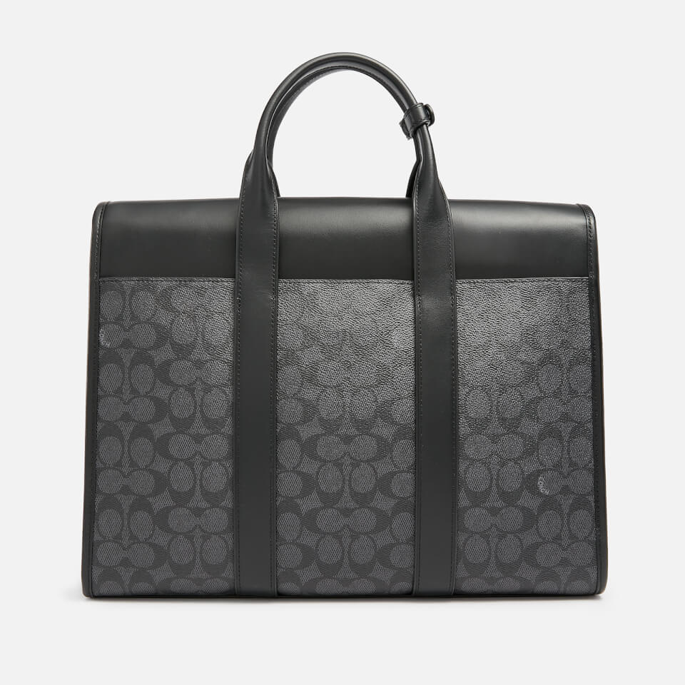 Coach tech portfolio in signature canvas online