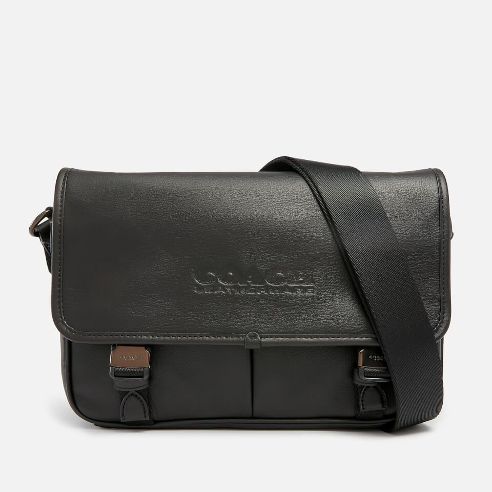 Coach mens leather messenger bag on sale