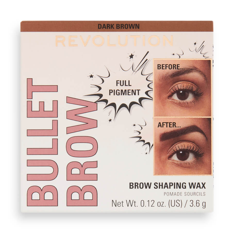 Revolution Beauty Revolution Bullet Brow Shaping Wax Dark Brown 3.6g