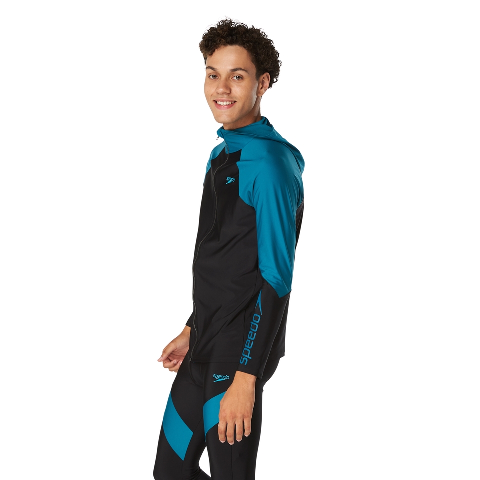 Men's Long Sleeve Top With Hoodie Black