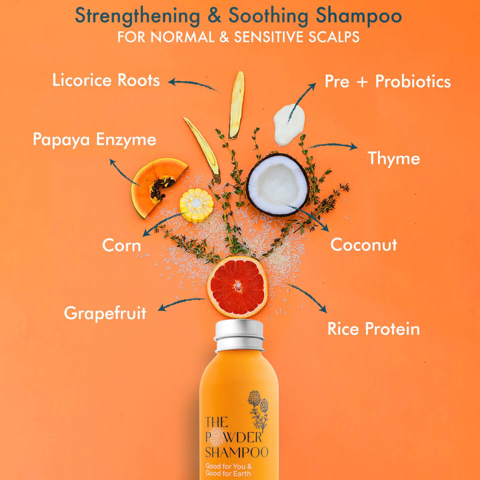 The Powder Shampoo Strengthening & Soothing Shampoo 100g (Thyme & Grapefruit)