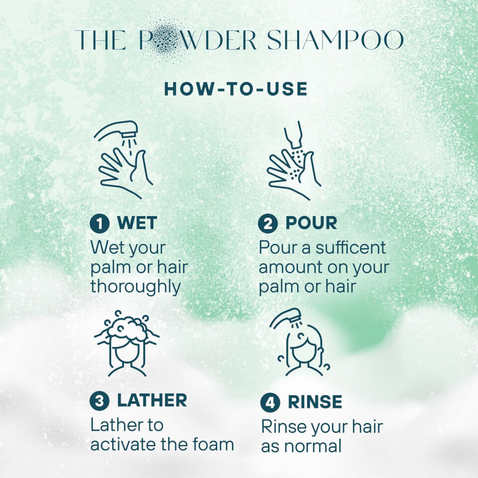 The Powder Shampoo Exfoliating & Balancing Shampoo 100g (Thyme & Tea Tree)