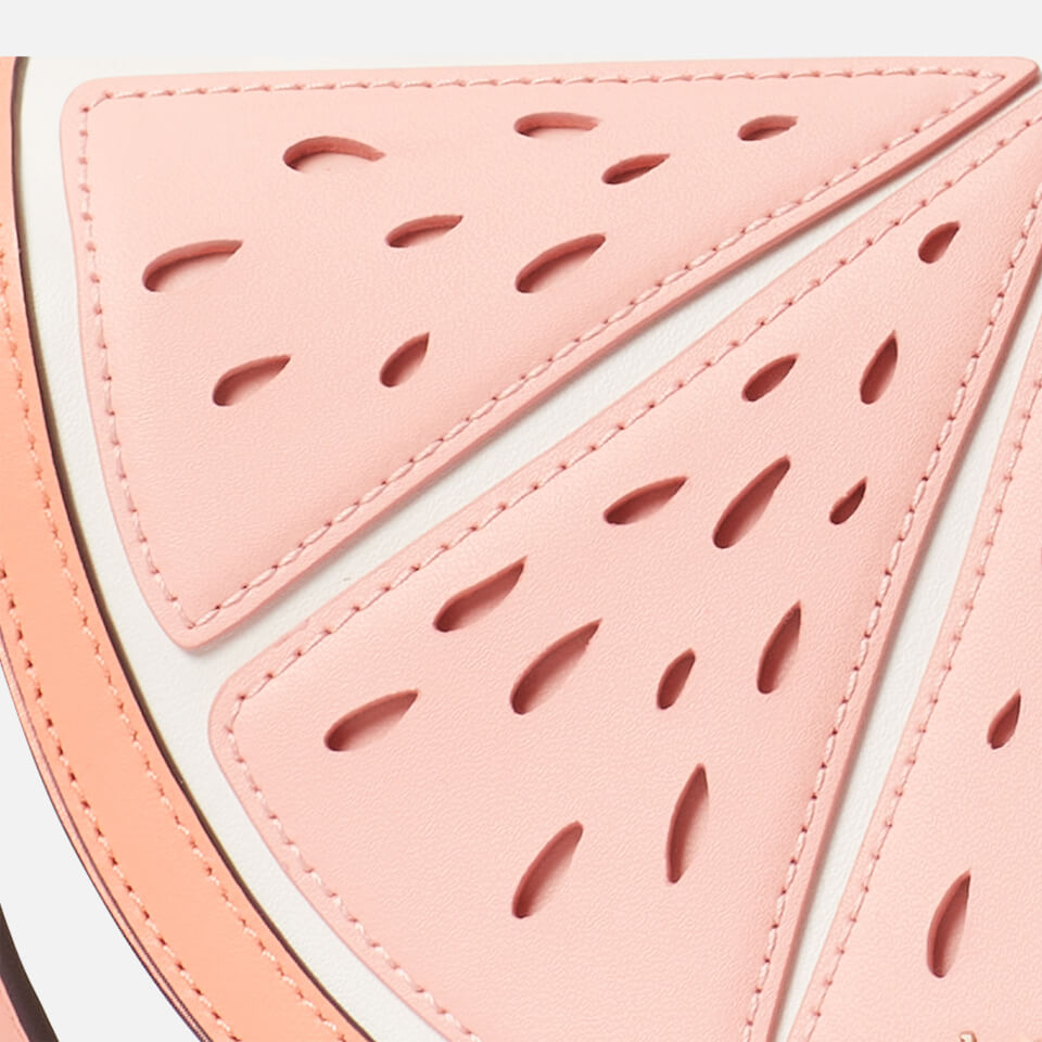 Kate Spade New York Women's Squeeze Wicker Grapefruit Cross Body Bag - Pink Moon