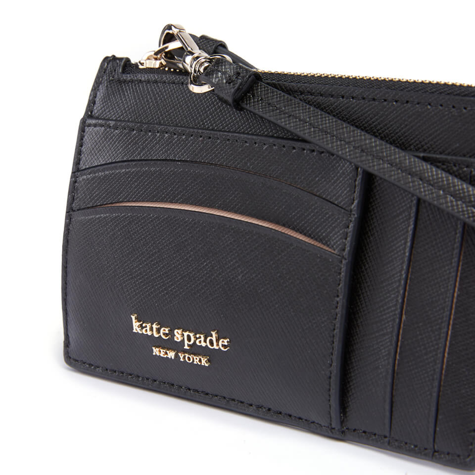Kate Spade New York Women's Spencer Saffiano Card Case Wristlet - Black