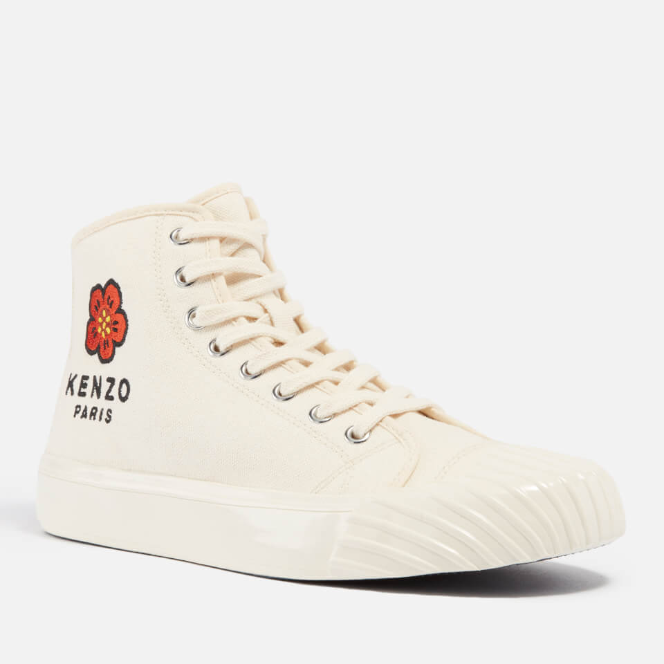 KENZO School Logo-Embroidered High-Top Trainers