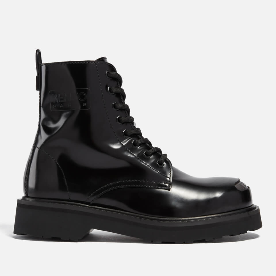 KENZO Smile Leather Ankle Boots