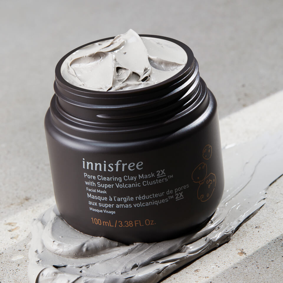 INNISFREE Pore Clearing Clay Mask 2X with Super Volcanic Clusters 100ml