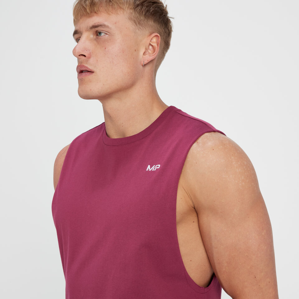 MP Men's Rest Day Drop Armhole Tank Top - Red Berry