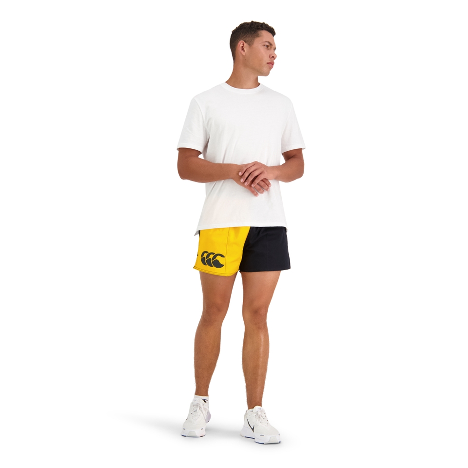 MENS HARLEQUIN SHORT YELLOW