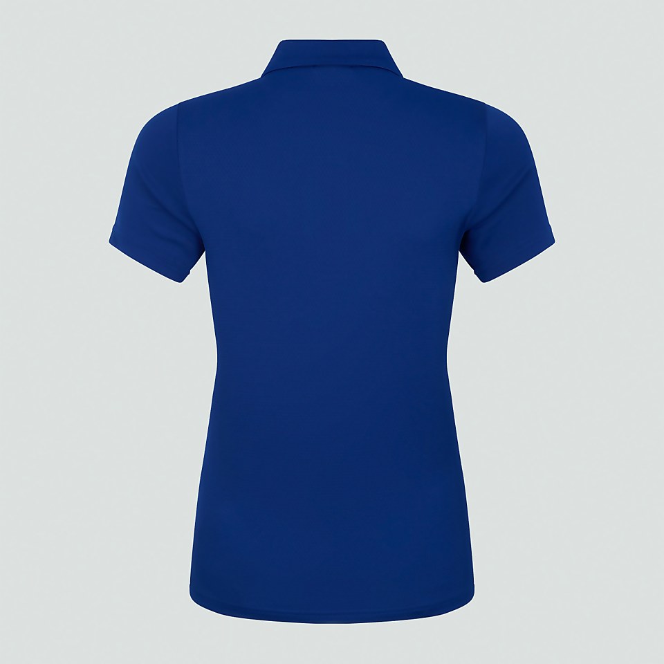 WOMENS CLUB DRY POLO SHIRT BLUE